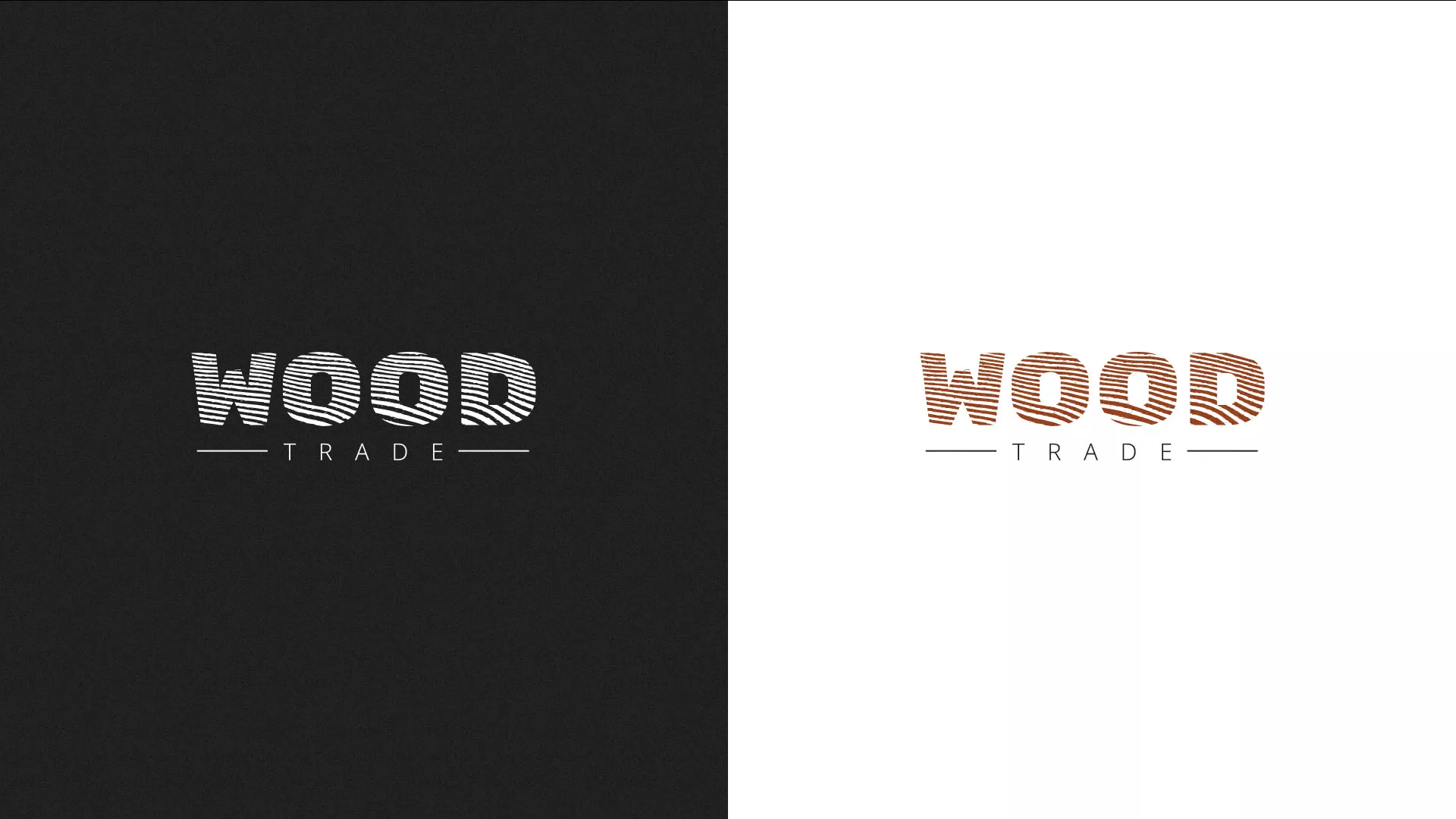 Разработка логотипа для компании «Wood Trade» в Курлово